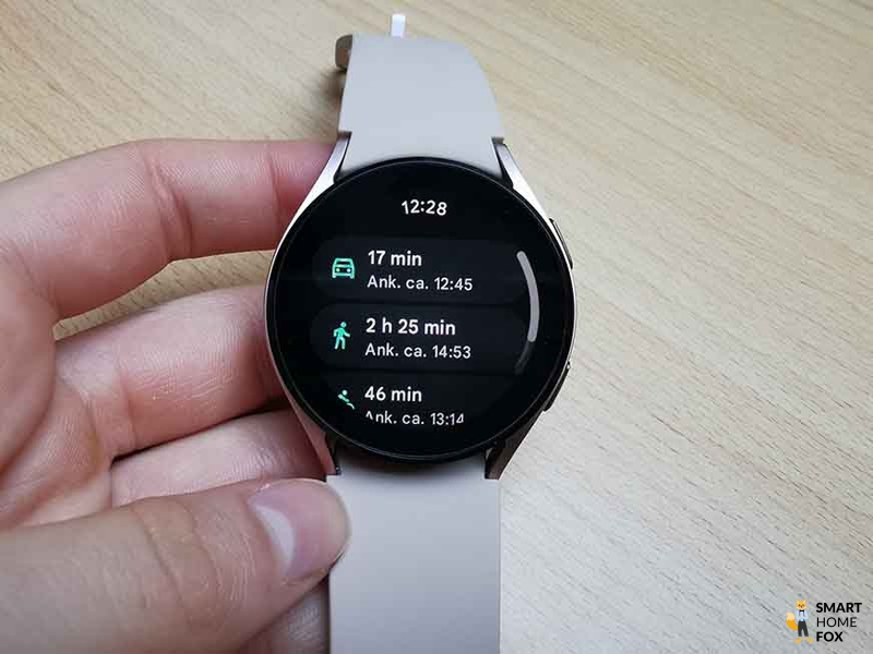 Вы можете увидеть функцию навигации на Samsung Galaxy Watch 4.